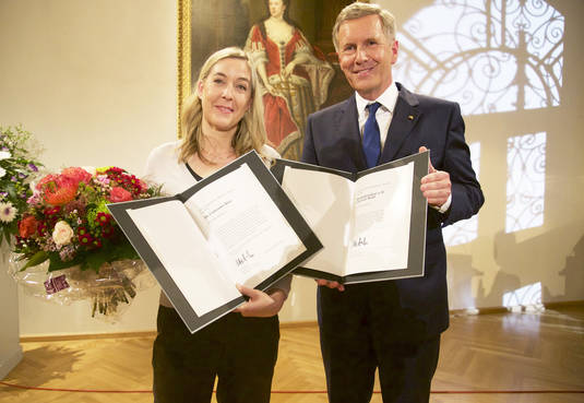 Bild Toleranz-Preis für Christian Wulff und Constanze Kurz