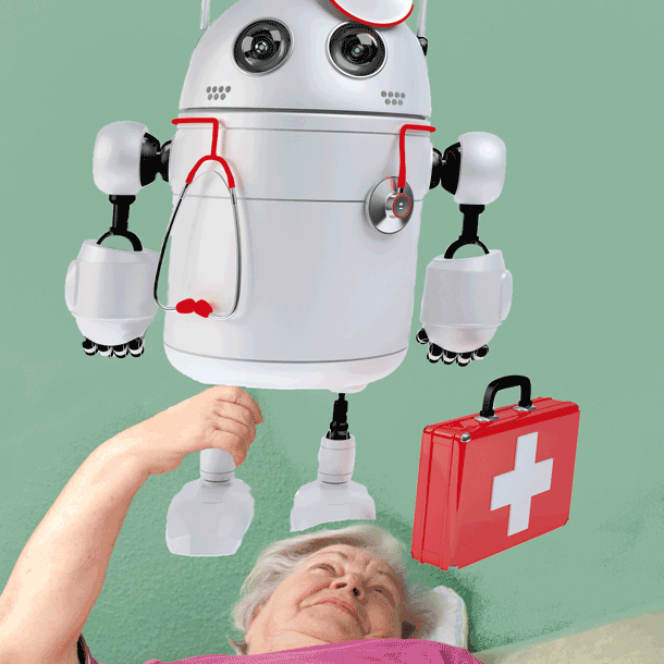 Bild Maschinengepflegt – Roboter und andere Hilfesysteme in der Pflege