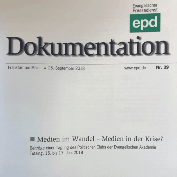 Bild „Medien im Wandel – Medien in der Krise?“