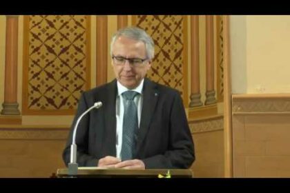 Bild Udo Hahn zum 75. Todestag von Dietrich Bonhoeffer