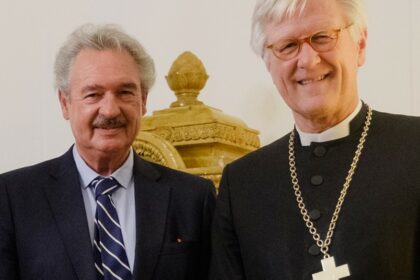 Bild Jean Asselborn und Heinrich Bedford-Strohm im Gespräch