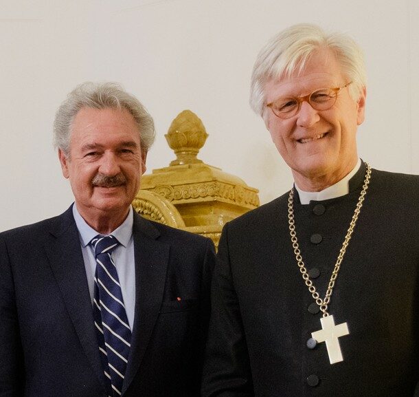 Bild Jean Asselborn und Heinrich Bedford-Strohm im Gespräch