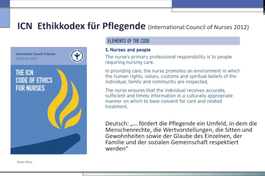 „Spiritual Care als Aufgabe für Pflegende“