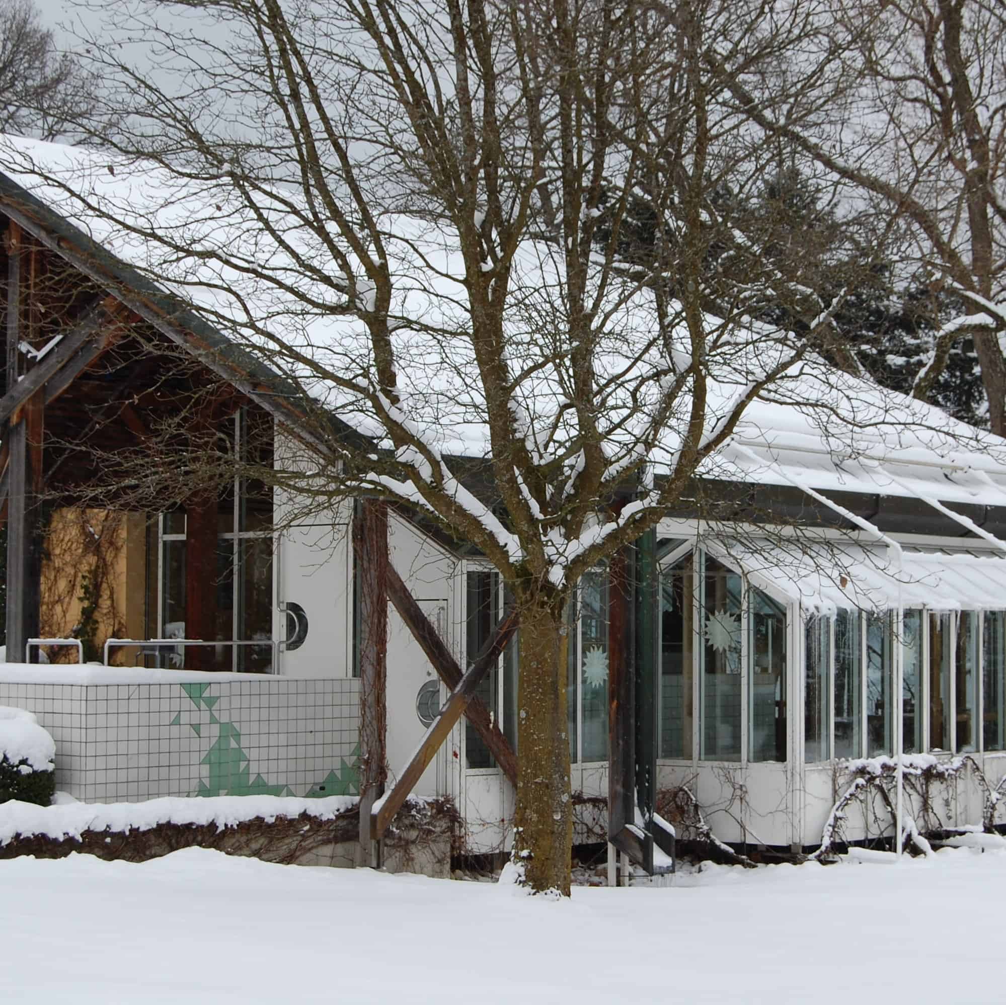 Restaurant der Evangelischen Akademie Tutzing im Winter