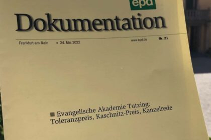 Bild Toleranzpreis, Kaschnitz-Preis, Kanzelrede