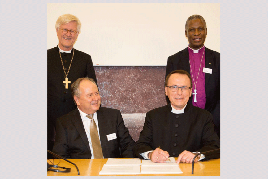 Heinrich Bedford Strohm, Thabo Makgoba, Renier Koegelenberg, Udo Hahn