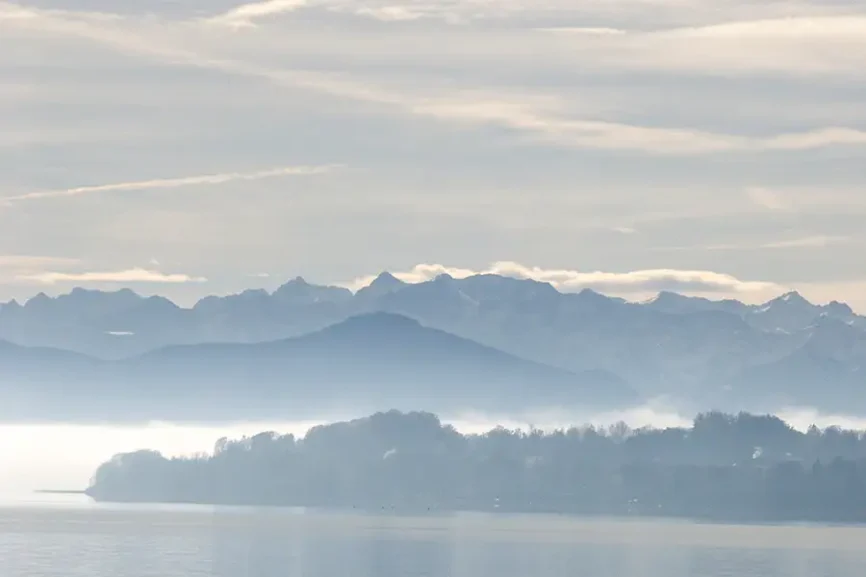 Himmel über dem Stranberger See