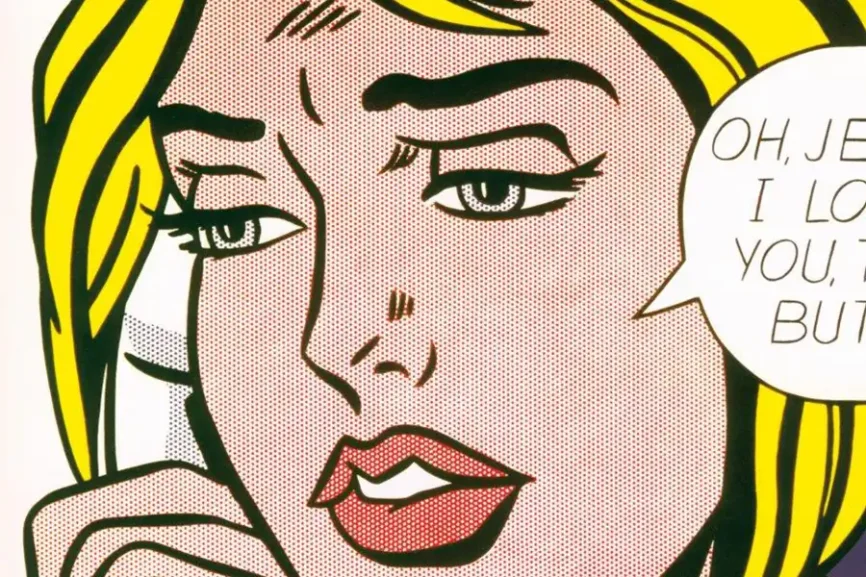 Ausschnitt eines Siebdrucks von Roy Liechtenstein