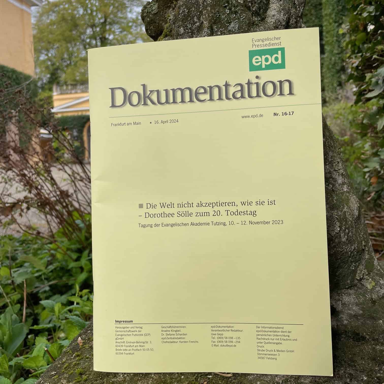 Bild Die Welt nicht akzeptieren, wie sie ist – Dorothee Sölle zum 20. Todestag