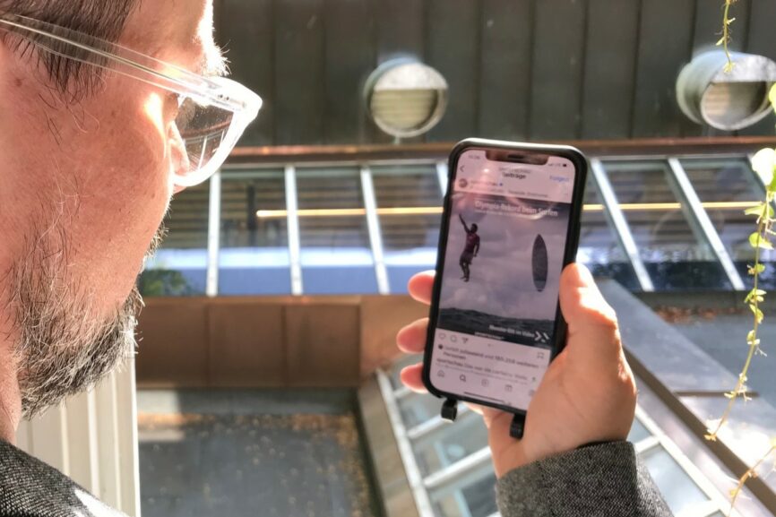Hendrik Meyer-Magister über das ikonische Olympia-Foto von Surfer Gabriel Medinas