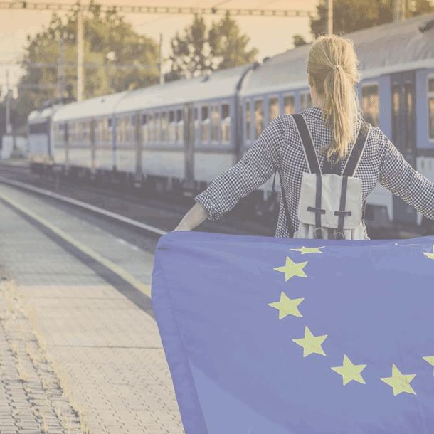 Bild #JungesEuropa. We are one