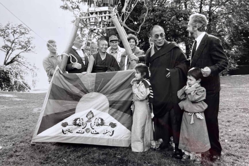 Dalai Lama 1990 in Tutzing