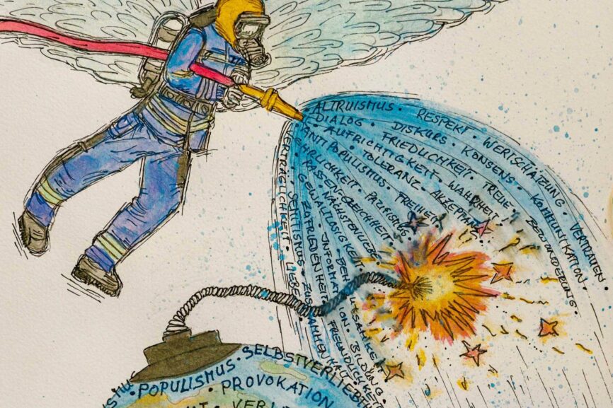 Feuerwehr-Engel von Caro Scharrer